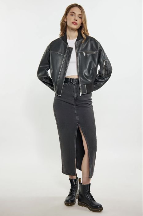 Кожено яке бомбър естествена кожа