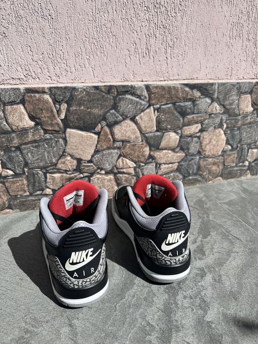 Jordan 3 Black Cement CADOU Crease Shields