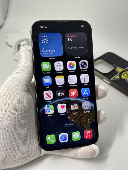 iPhone 13 Pro Max, 128GB, Green, 100% батерия, КАТО НОВ, 2г. ГАРАНЦИЯ!