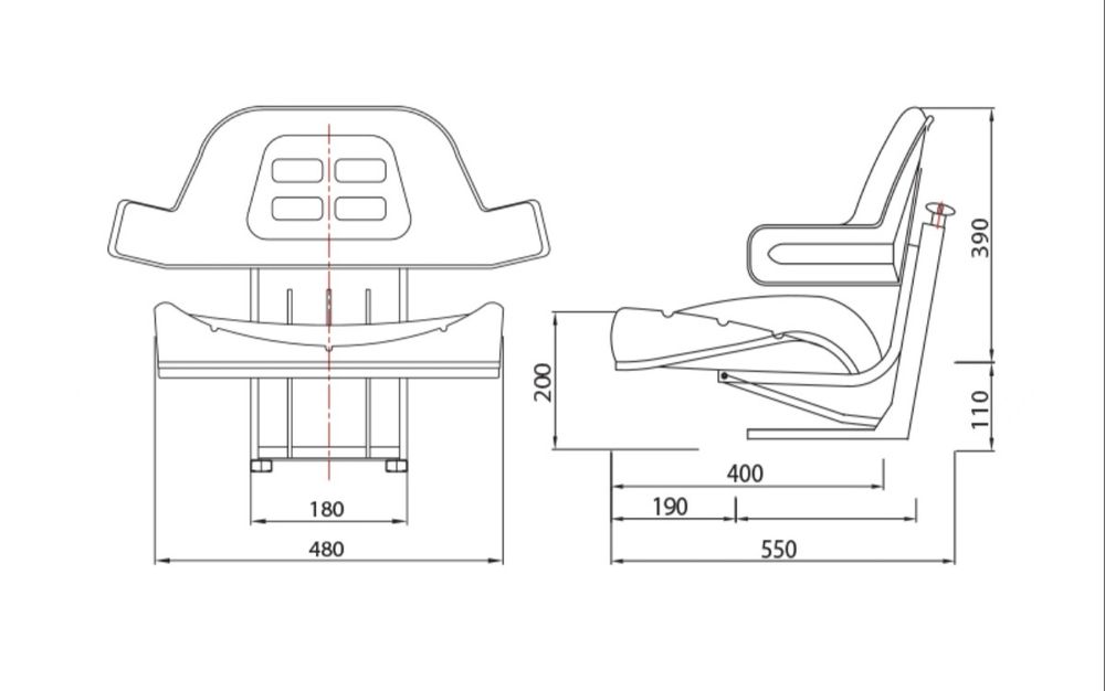 Scaun tractor universal.
