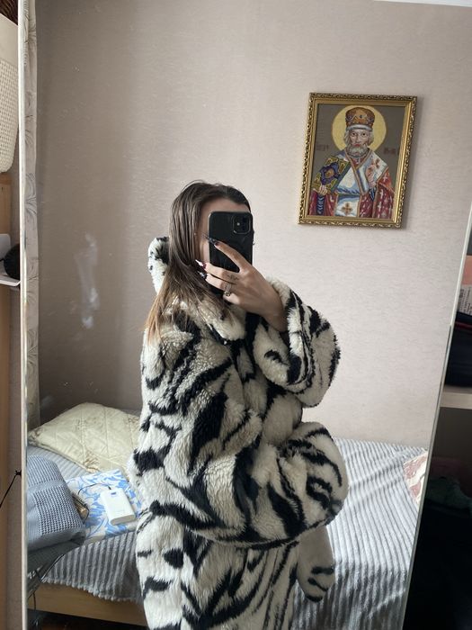 Шуба как тедди с поясом