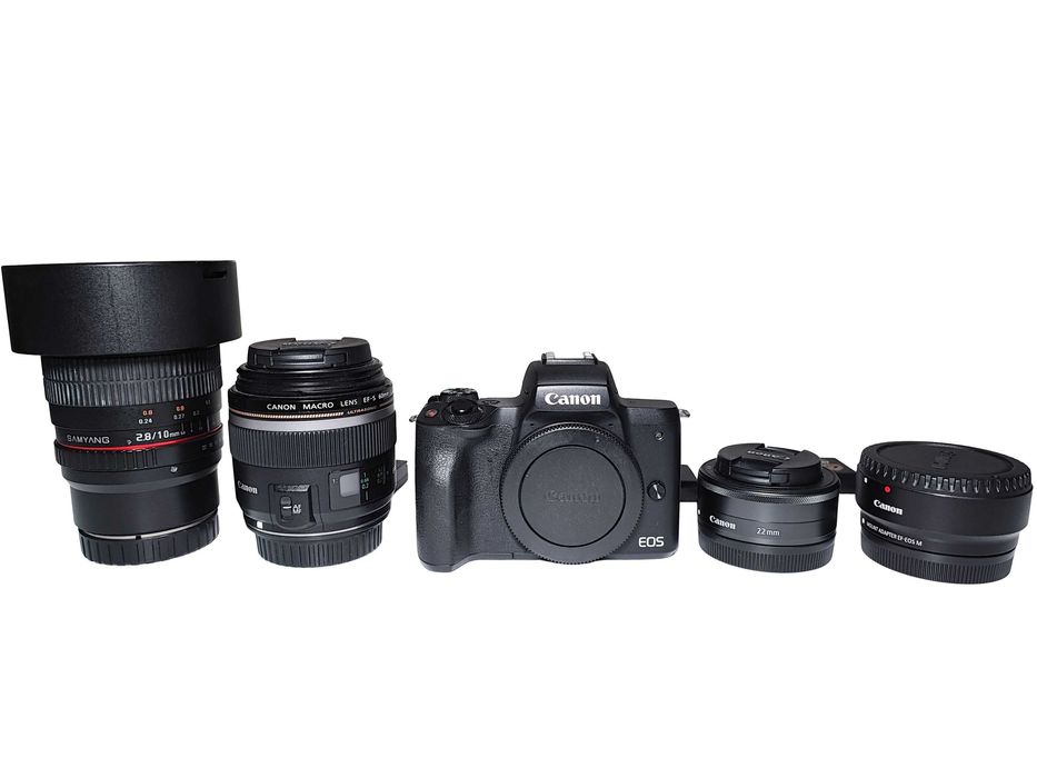 CANON M50 Mirrorless+Obiective+Trepied+Accesorii