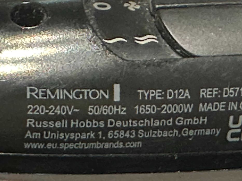 Сешоар Remington Thermacare Pro 2200 D12A, 2000 W, Йонизатор