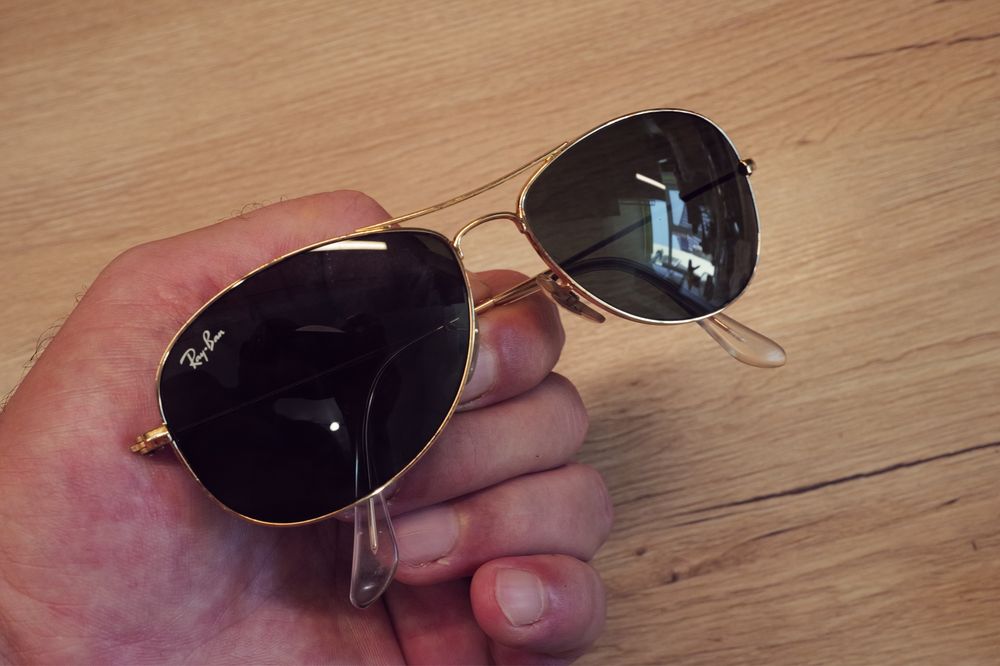 Ochelari de soare Ray Ban rb3362 cockpit lentile G15 aviator compact