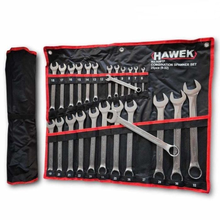 Комплект звездогаечни ключове 6 - 32 мм 25 части Hawek