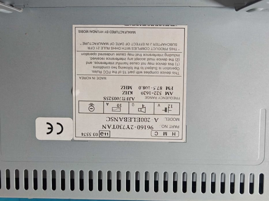 Оригинално радио (CD) HYUNDAI IX35 TUCSON 2009-2015