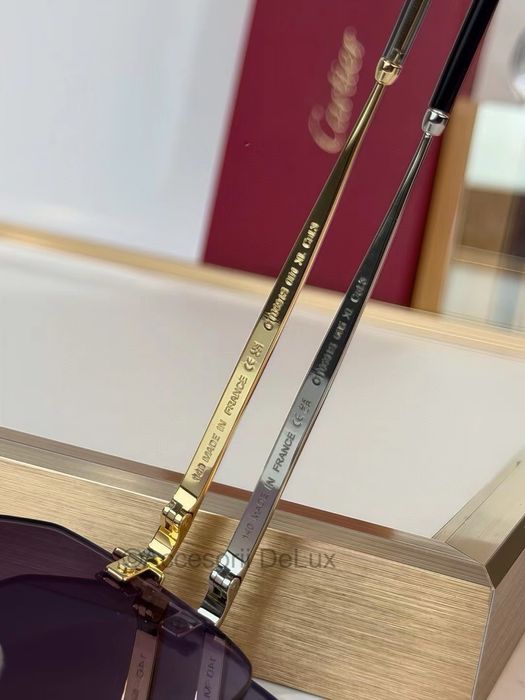 Ochelari de Soare Cartier CT0591S Full Box [Verificare Colet] Gold