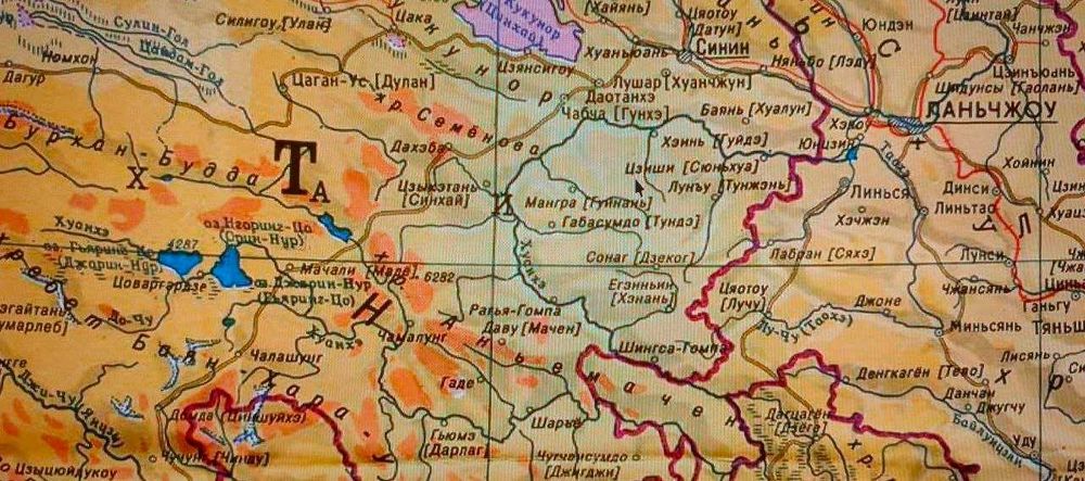 Большая карта КИТАЯ подробная настенная 250см х 150см (ПЭТ)