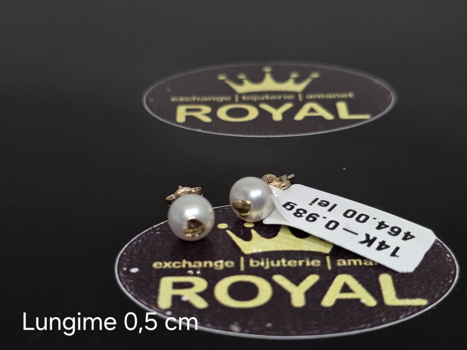 Bijuteria Royal: Cercei aur 14k/0.93 gr