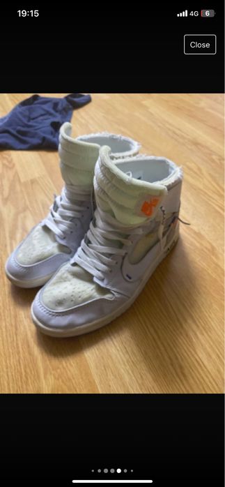adidasi aj1 x off white