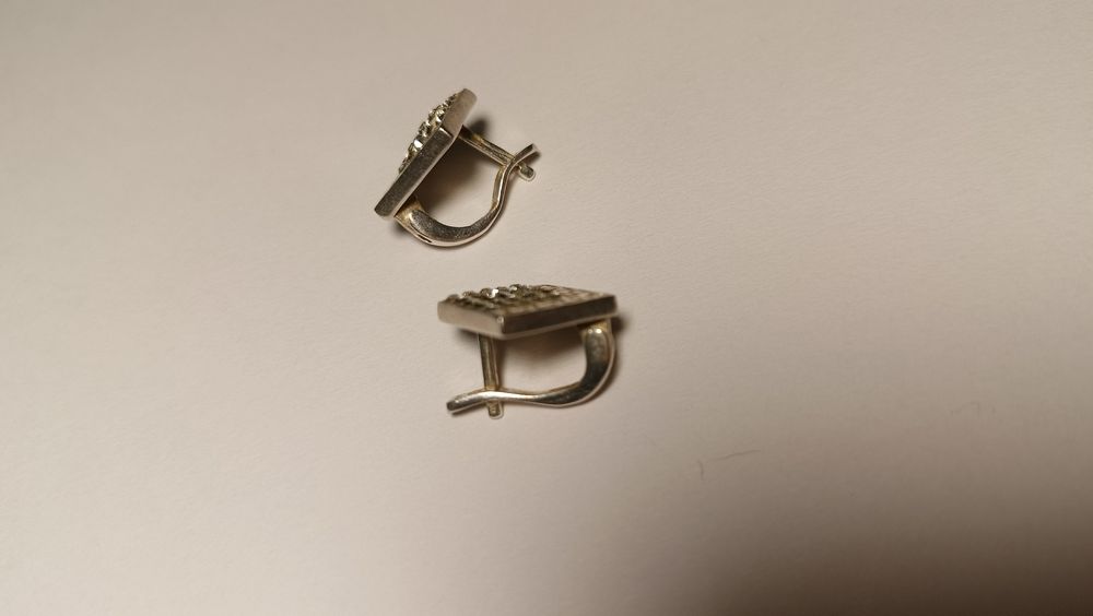 Серьги серебро 925 с фианитом