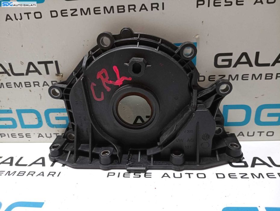 Capac Flansa Simering Vibrochen Arbore Cotit Audi A3 8V 2.0 TDI 2013 - 2020 Cod 04L103151 [M6068]