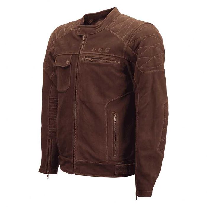 Geacă Moto din Piele Naturală PES Urban Nubuck Level 2 Mesadă de Iarnă