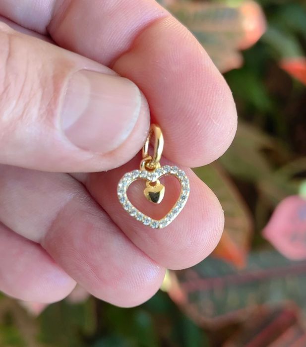 Висулка Пандора с двойно сърце, талисман Pandora