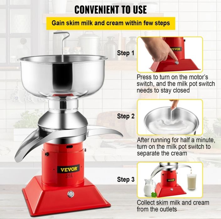 Vevor електрически уред за сметана и масло