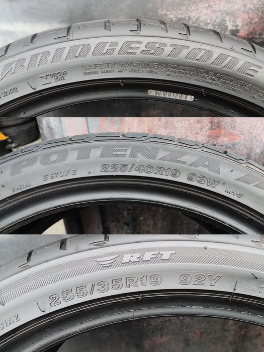 гуми спорт пакет 225/40/19 и 255/35/19 Bridgestone Potenza 
dot23