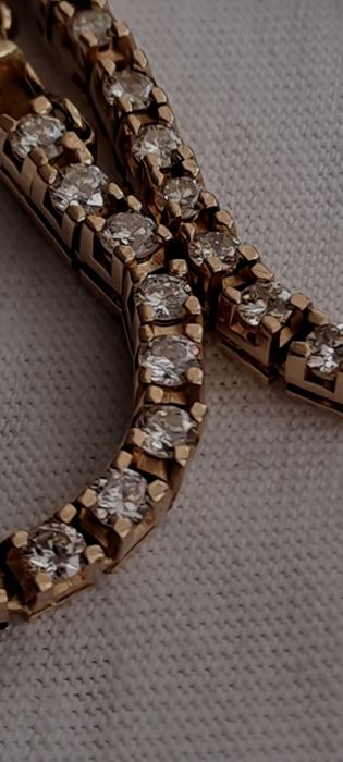 Bratara Tennis aur 14 k cu diamante naturale