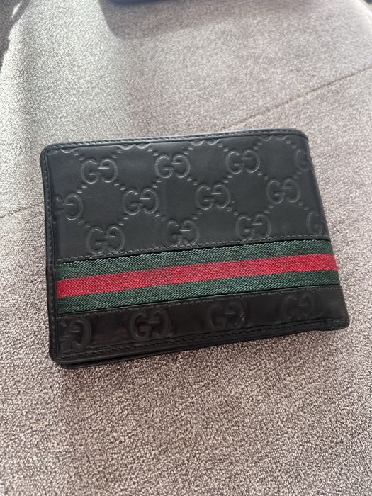 Portofel Gucci Guccissima Leather Web Bifold