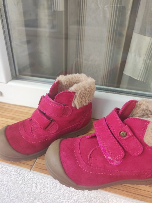 Ghete fetita 26, piele si imblanite, 17-18 cm