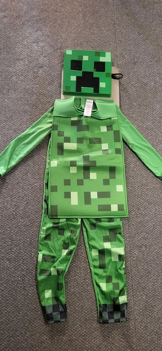Costum  carnaval baieti - Minecraft Creeper 4-6 ani