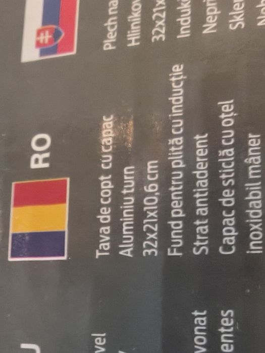 Oala tip tava  cu capac sticla ,fund și pentru inducție ,capac cu picu