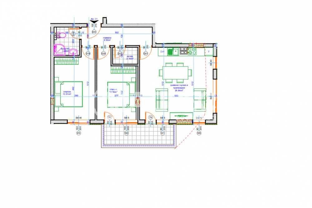 Продава се Тристаен апартамент в Варна, Възраждане 1 - 96 кв.м за 957 €/кв.м - Снимка #5