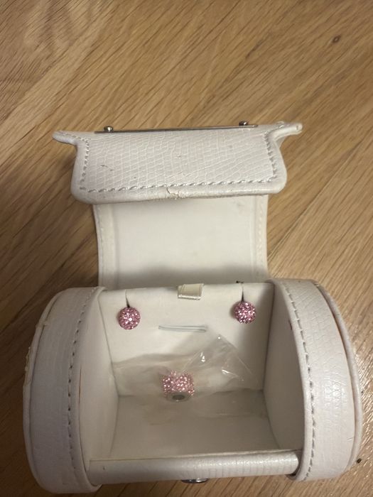 Cercei si pandantiv Oxette roz pave