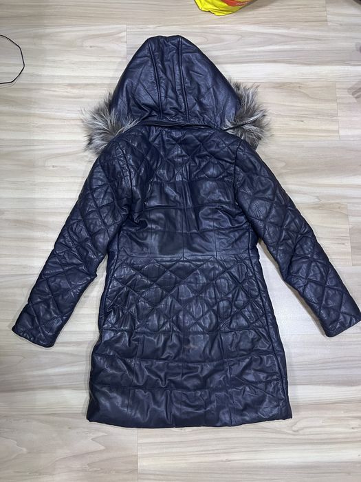 Утепленная кажаная куртка, р.44-46
