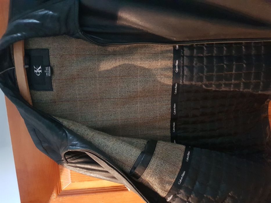 Geaca Piele Calvin Klein Piele naturala XL