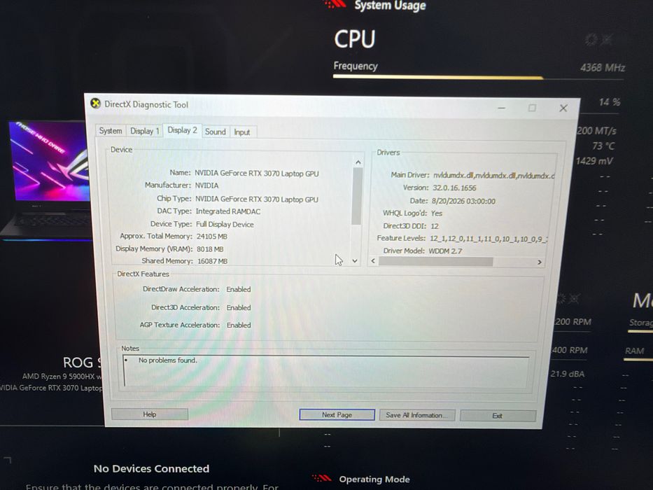 ASUS ROG SCAR 17 Ryzen 9 / RTX 3070 / 32GB / 2TB / 300Hz + ROG Eye S