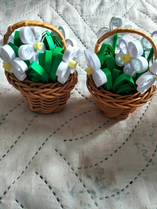 Квилинг моливник,кошница и букети