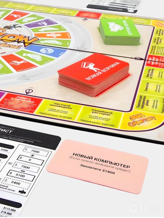Настольная игра Cashflow, денежный поток. Новая. Доставка 24/7