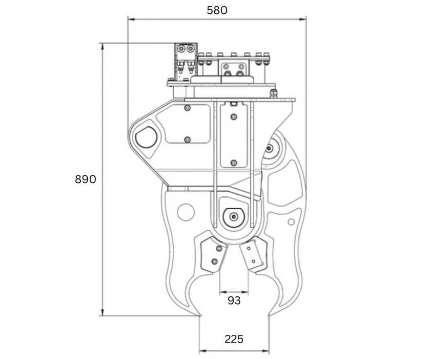 Foarfecă de demolare MB Crusher MB-P160, pentru utilaje stoc, NOU