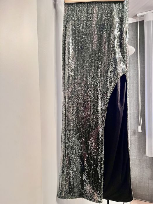 Дълга Пола с паети Bershka  #вълнена Жилетка тип яке