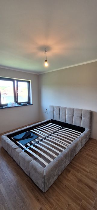 Vand pat tapițat 160x200 gri