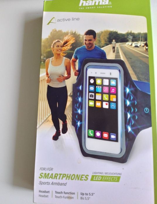 Vând husa alergare pentru telefon,5.5" cu funcție Smart,noua, calitate