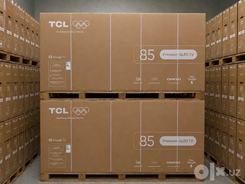 TCL Телевизор 85 P8L 4K QD Miniled Google TV доставка + прошивка есть