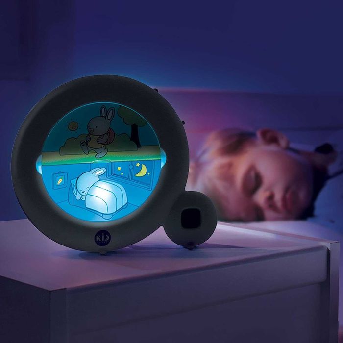 Pabobo x Kid'Sleep Classic – Детски образователен будилник и нощна лампа, бял
