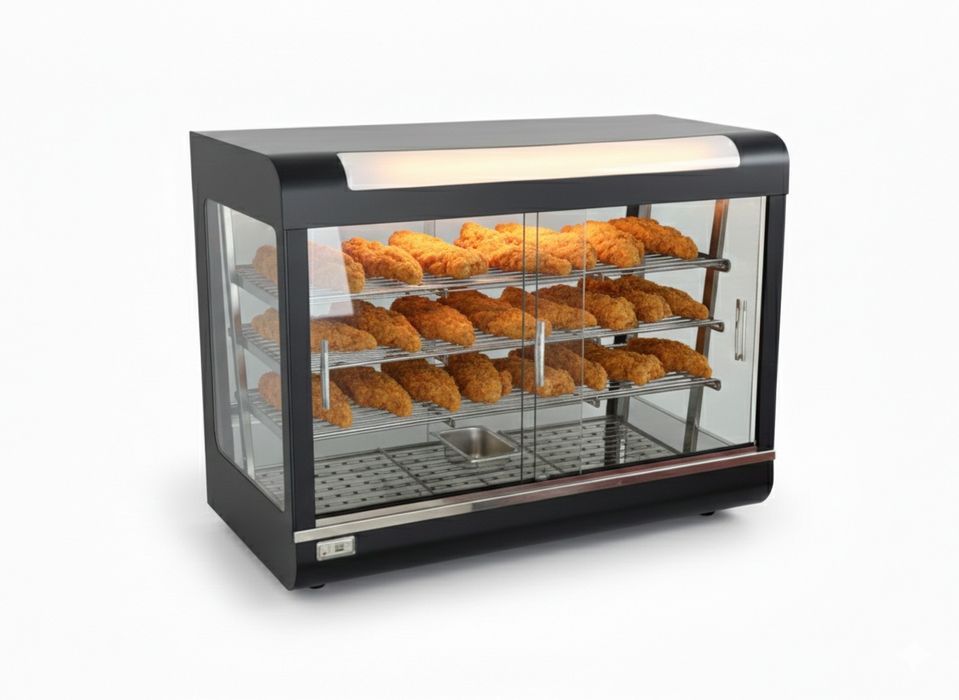 Vitrina electrica aer cald 90cm - transport gratuit
