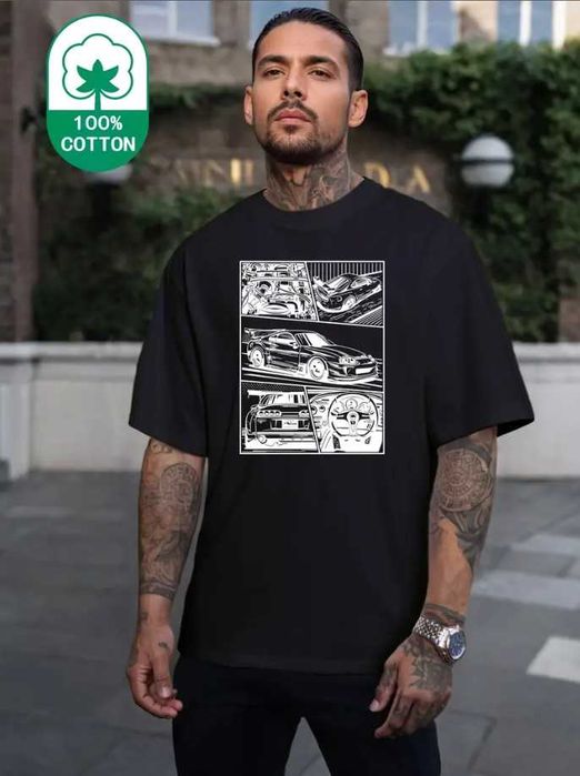 Тениска с принт Toyota Supra MK4