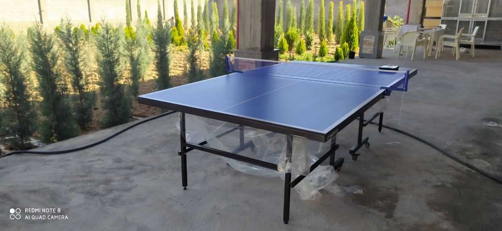 НОВЫЙ Теннисный стол ATLETPRO_UZ  (с роликами). Первых рук