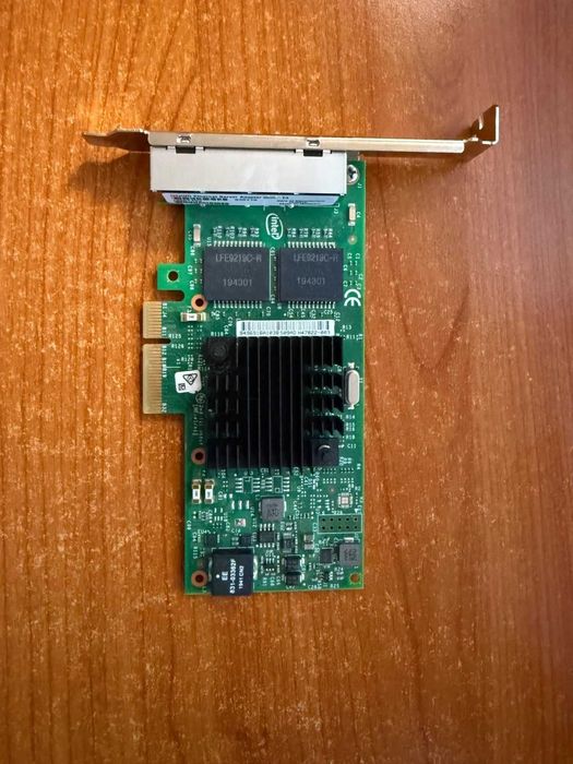 Оригинален Intel Ethernet I350-T4 4-Port 1Gb NIC - 4-ри портов адаптер