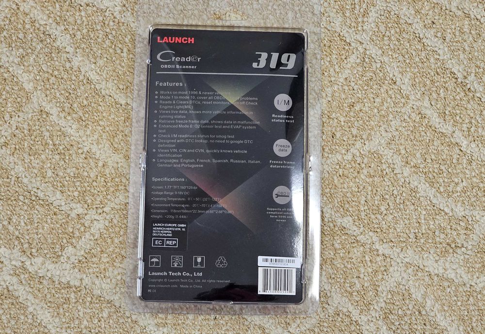 Tester diagnoză auto LAUNCH CR 319 OBD2