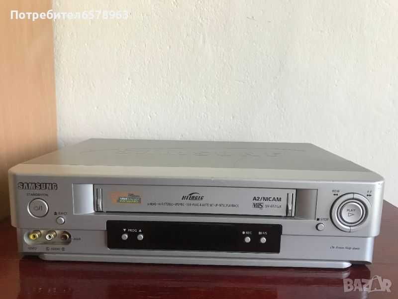 Видео рекордер Samsung с 6 глави VHS + подарък 5 касети