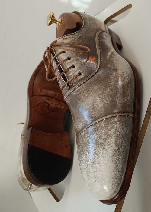 Panfofi de lux 40.5 41 41.5 oxford cap toe GREVE NOI lucrati manual