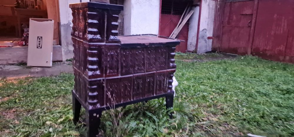 Soba teracota tip cizma in stare buna