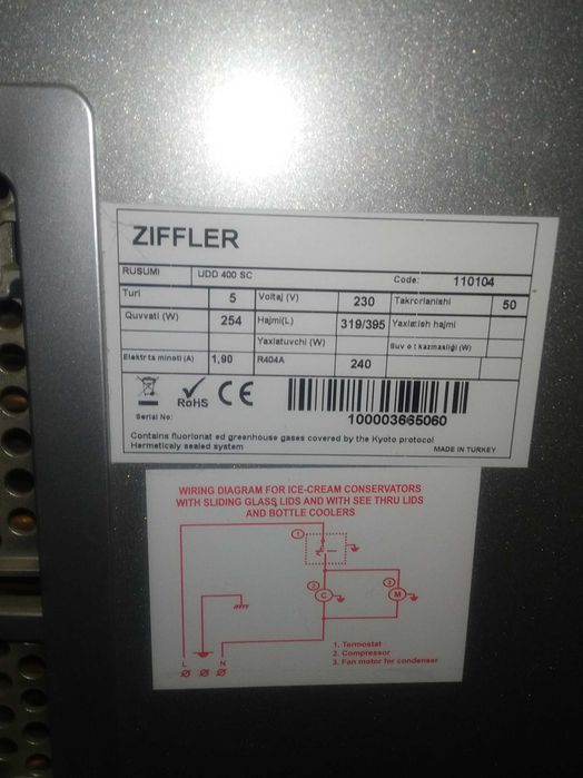 ZIFFLER morozilnik