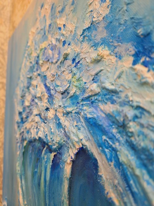 3д картина волна,океан