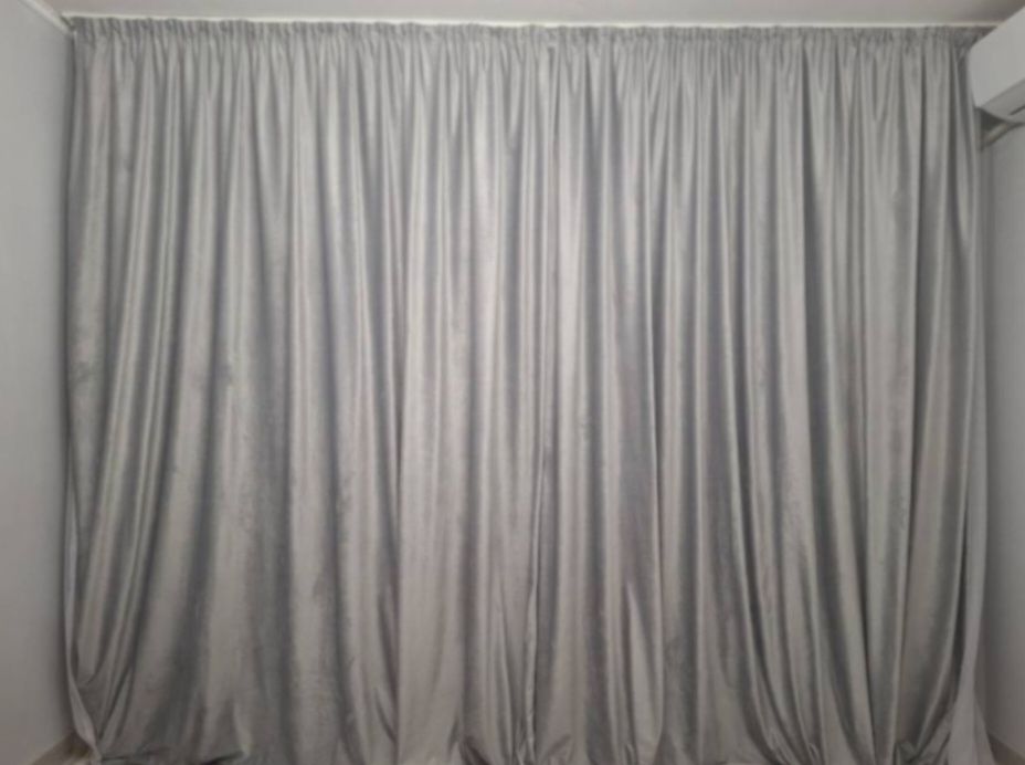 Продаю шторы свет серый и тюль сетка