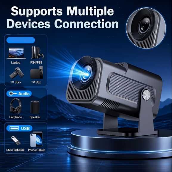 Proiector LED HY320 - Android TV